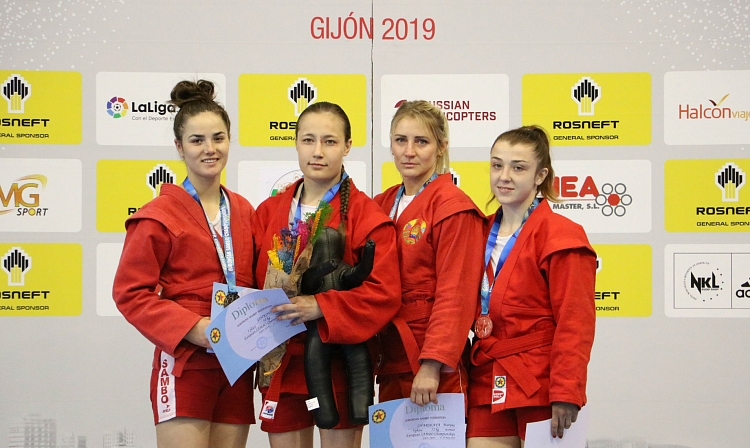 Winners of the 2nd Day of the European SAMBO Championships in Gijon