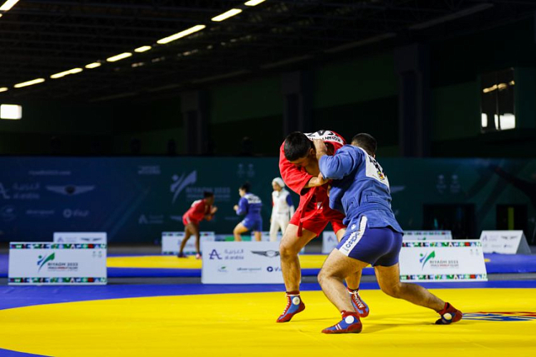Winners of the 1st Day of the SAMBO Tournament at the World Combat Games 2023